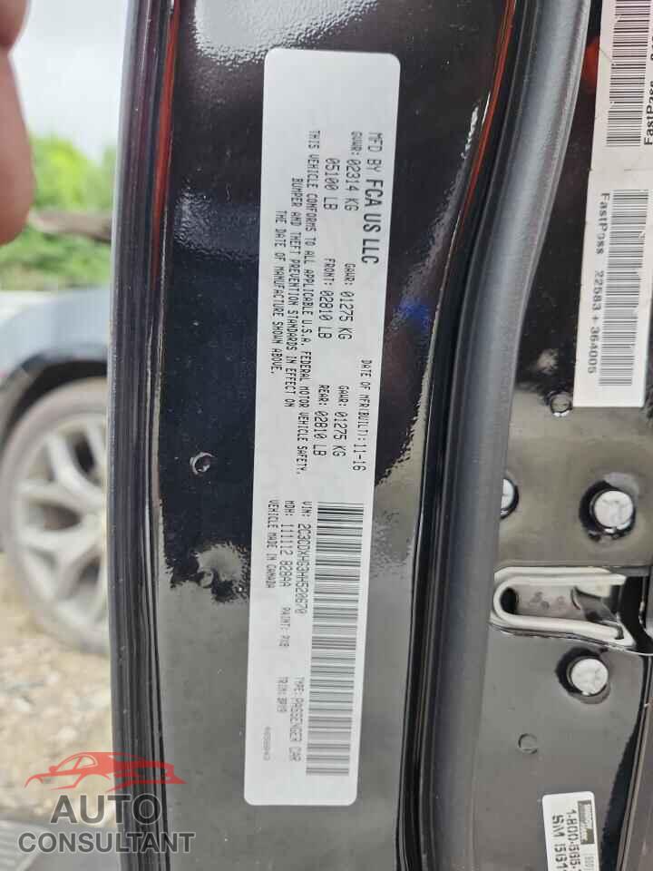 DODGE CHARGER 2017 - 2C3CDXHG3HH520670