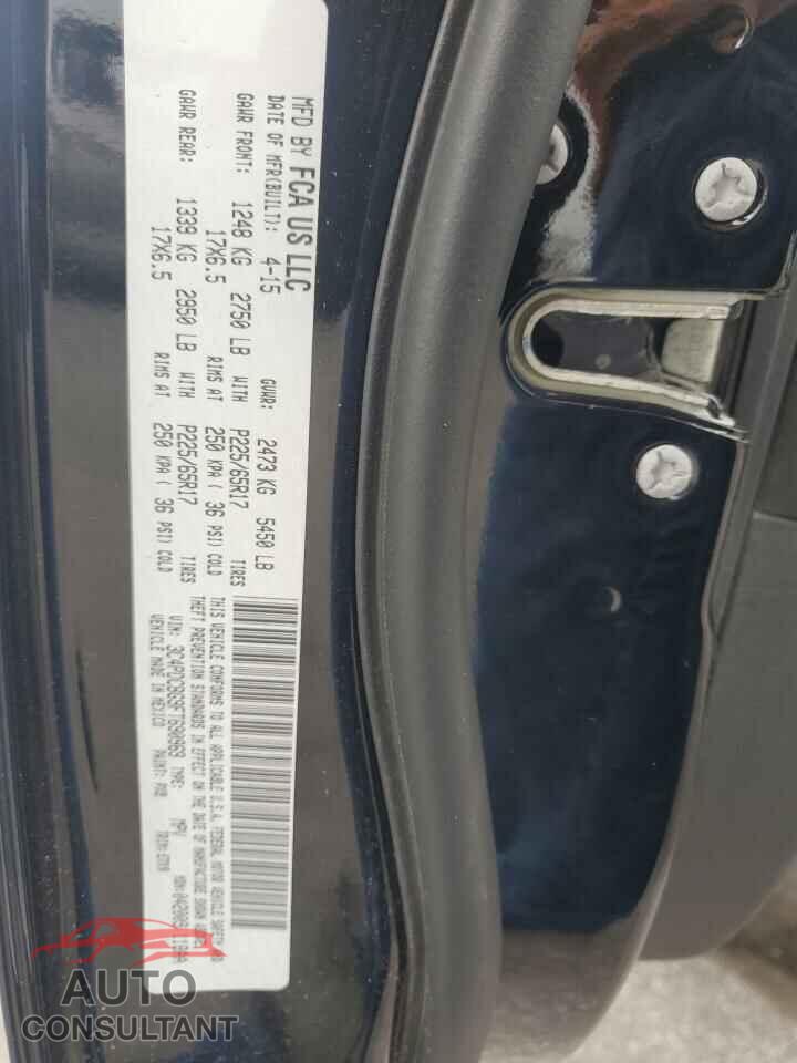 DODGE JOURNEY 2015 - 3C4PDCBG9FT690969