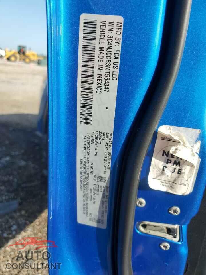 JEEP COMPASS 2021 - 3C4NJCCB3MT564347