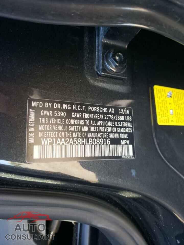 PORSCHE MACAN 2017 - WP1AA2A58HLB08916
