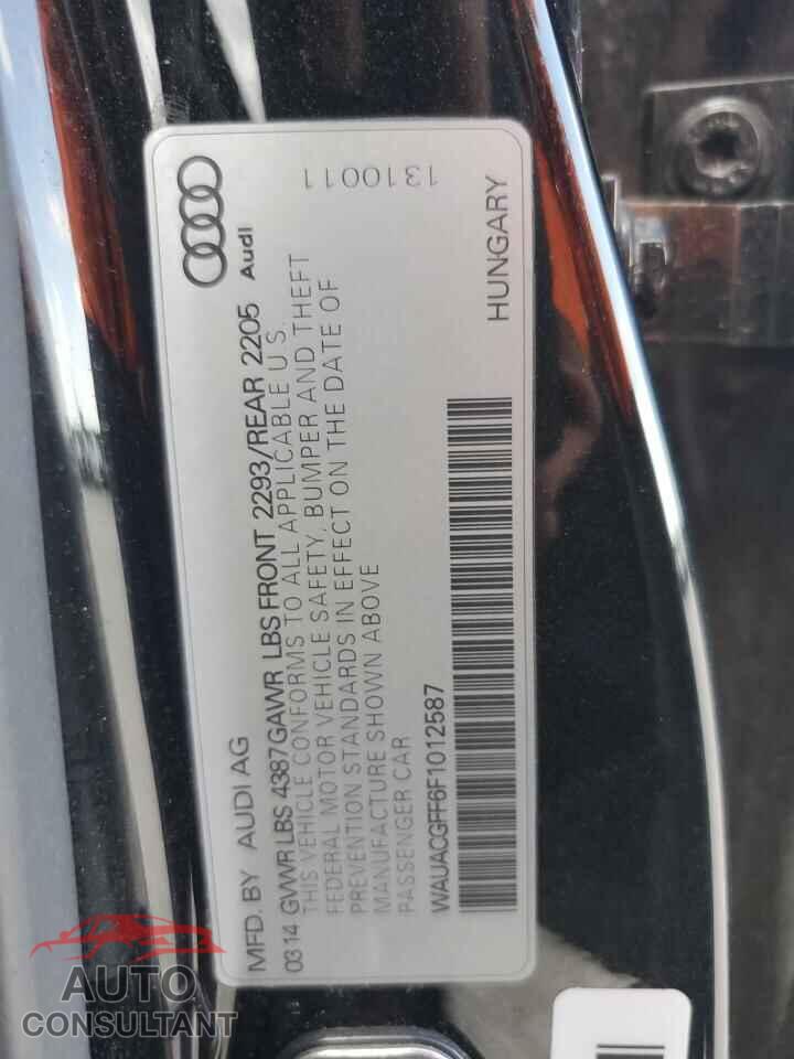 AUDI A3 2015 - WAUACGFF6F1012587