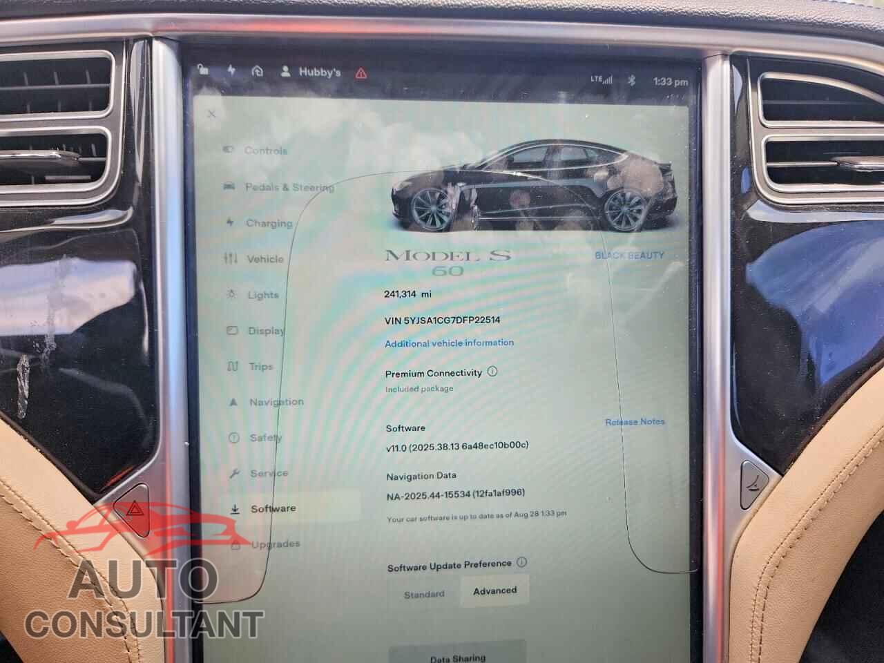TESLA MODEL S 2013 - 5YJSA1CG7DFP22514