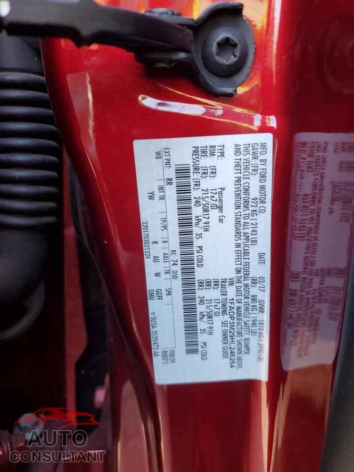 FORD FOCUS 2017 - 1FADP3M29HL246264