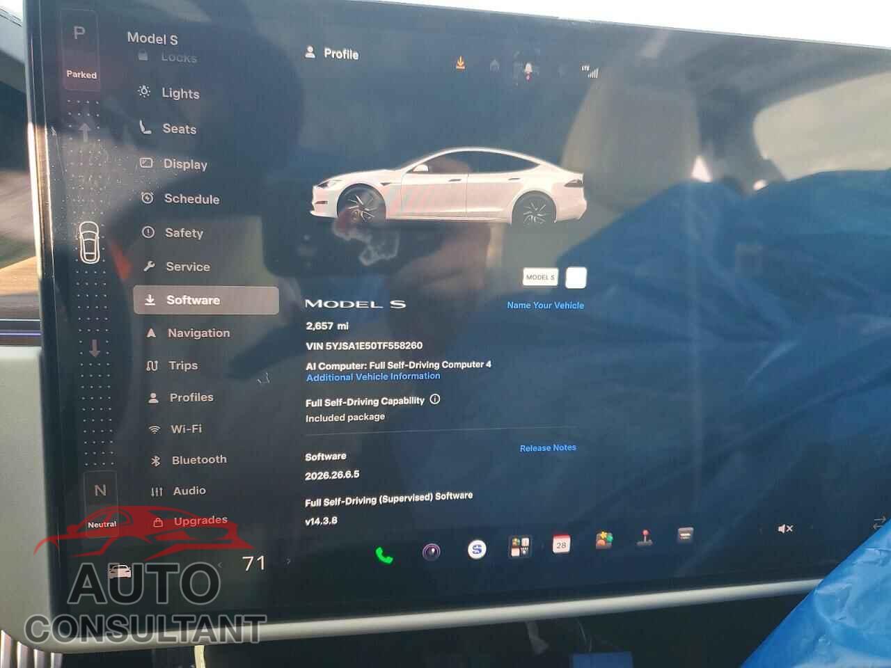 TESLA MODEL S 2026 - 5YJSA1E50TF558260