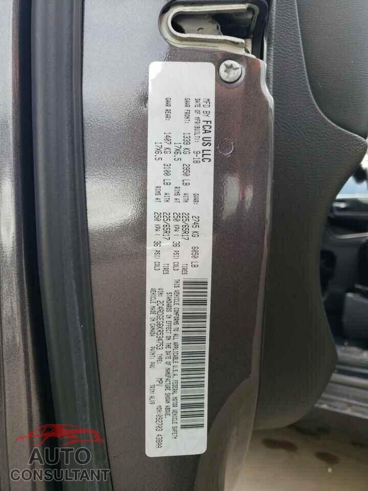DODGE CARAVAN 2019 - 2C4RDGEG6KR534753