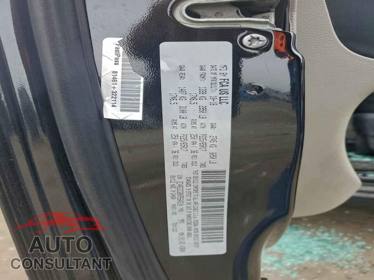 DODGE CARAVAN 2019 - 2C4RDGCG8KR564310