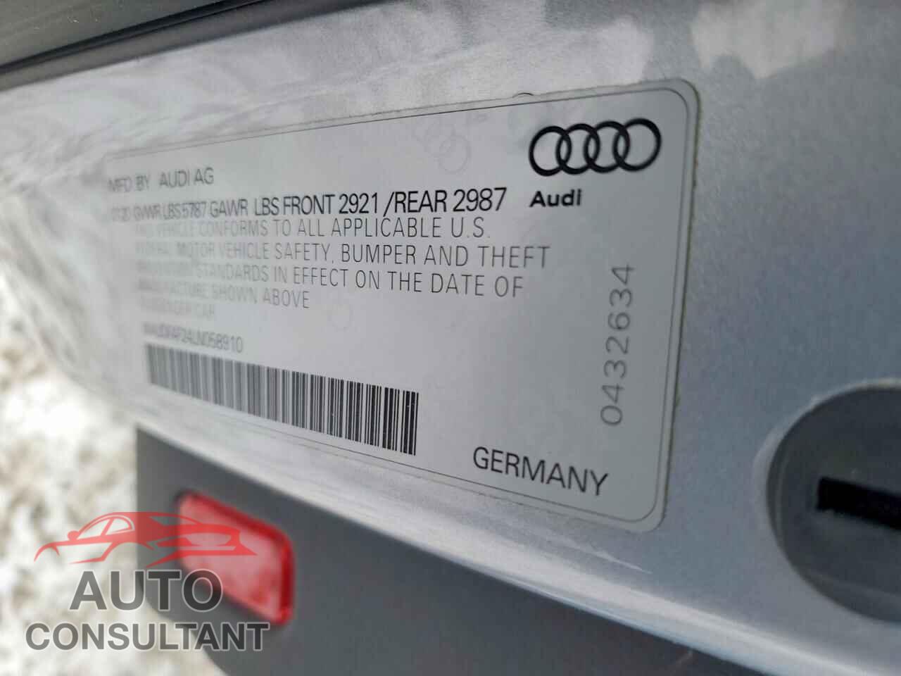 AUDI S6/RS6 2020 - WAUDFAF24LN058910