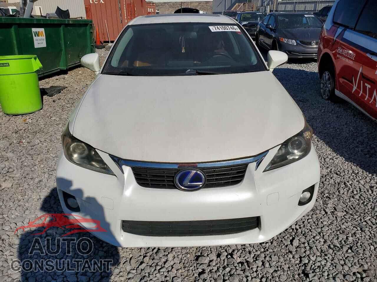 LEXUS CT 200 2012 - JTHKD5BH4C2079404