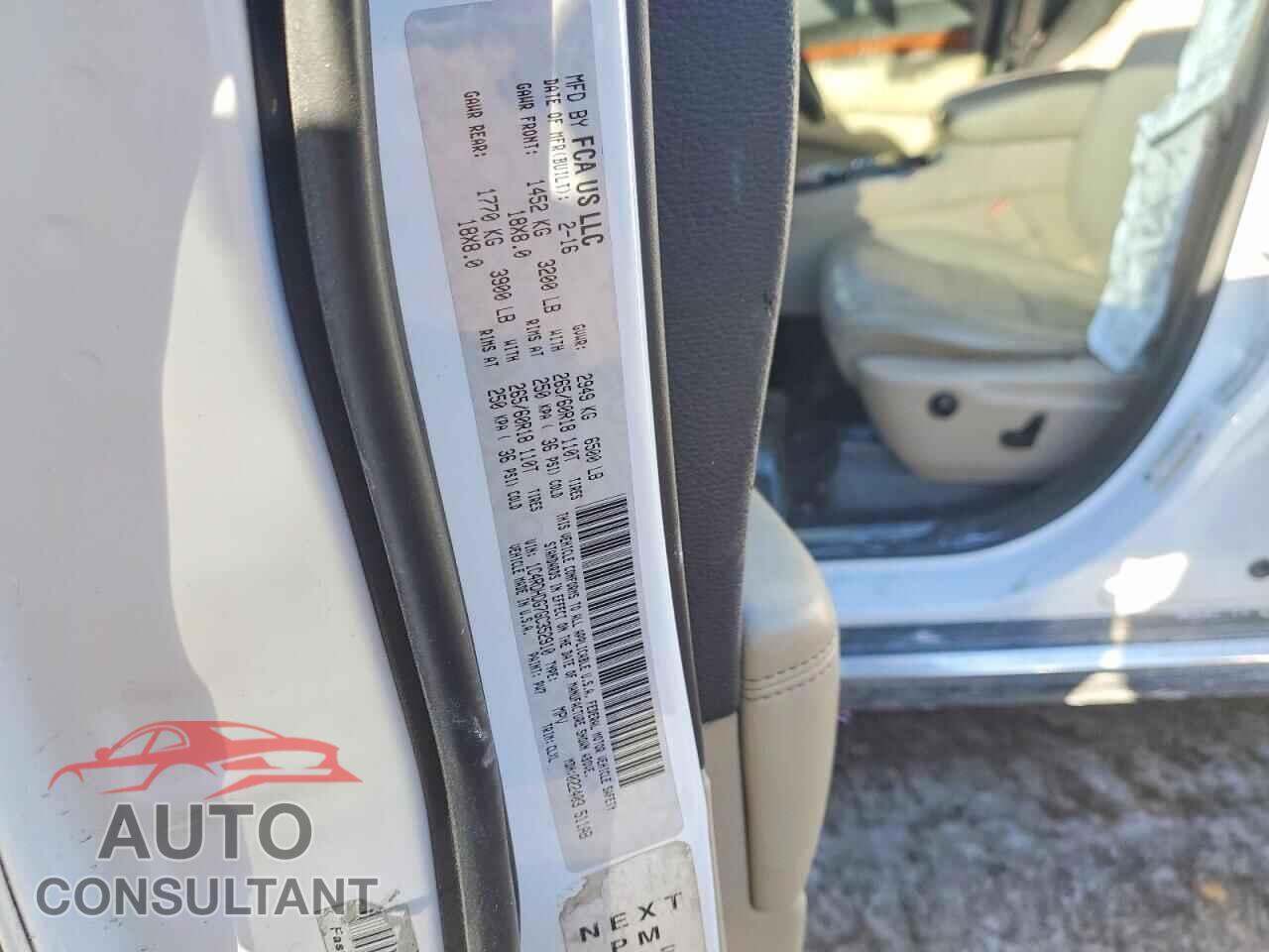 DODGE DURANGO 2016 - 1C4RDHDG7GC352910