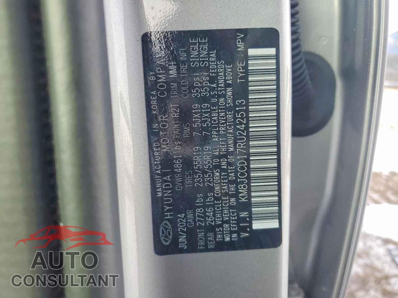 HYUNDAI TUCSON 2024 - KM8JCCD17RU242513