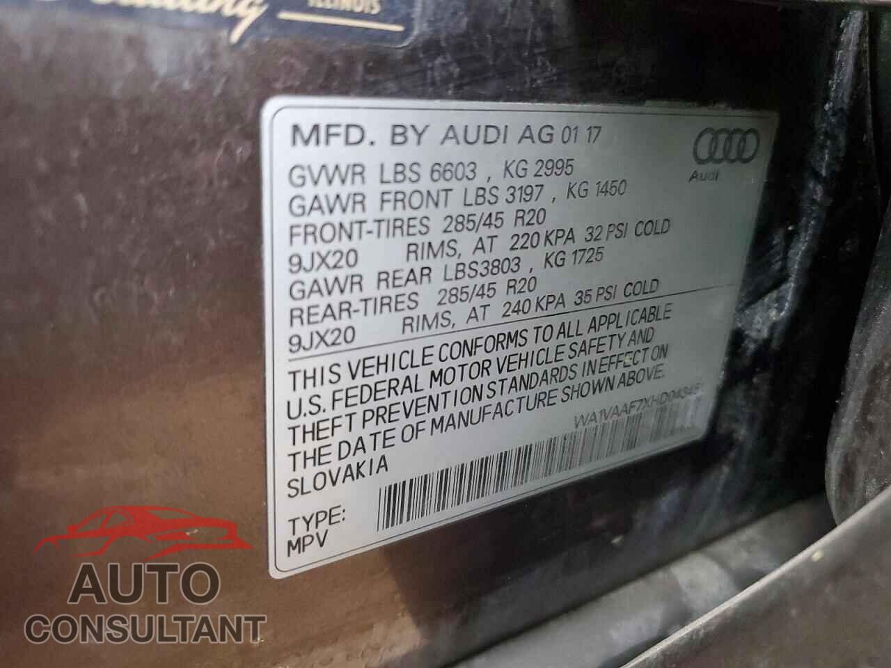 AUDI Q7 2017 - WA1VAAF7XHD043451