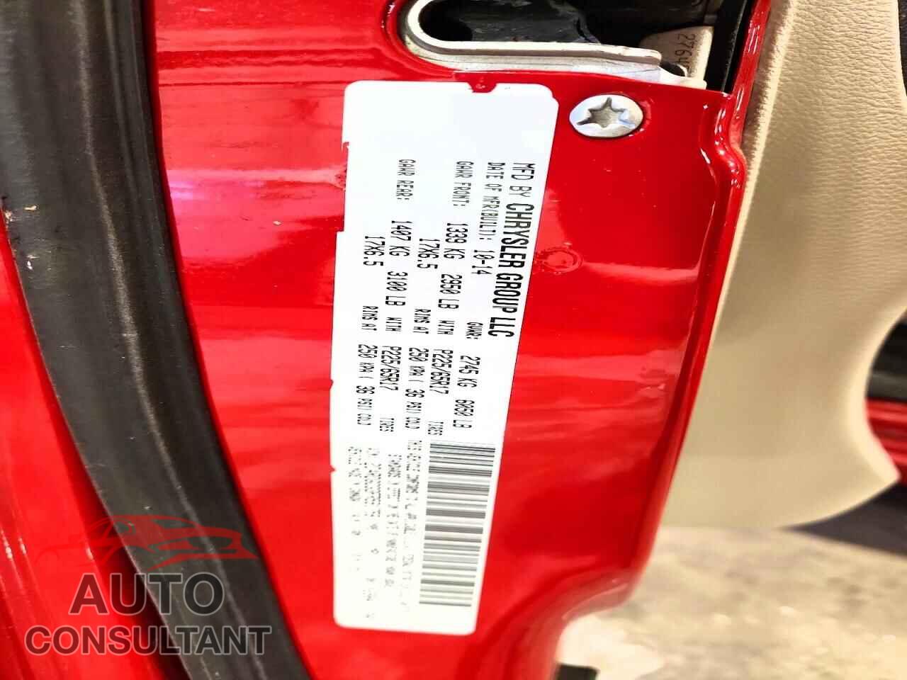 DODGE CARAVAN 2015 - 2C4RDGCG3FR591758