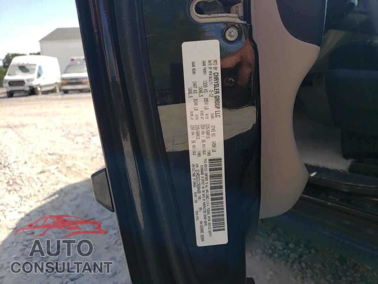 DODGE CARAVAN 2012 - 2C4RDGCG1CR280499
