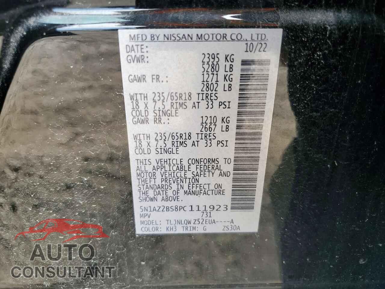 NISSAN MURANO 2023 - 5N1AZ2BS8PC111923