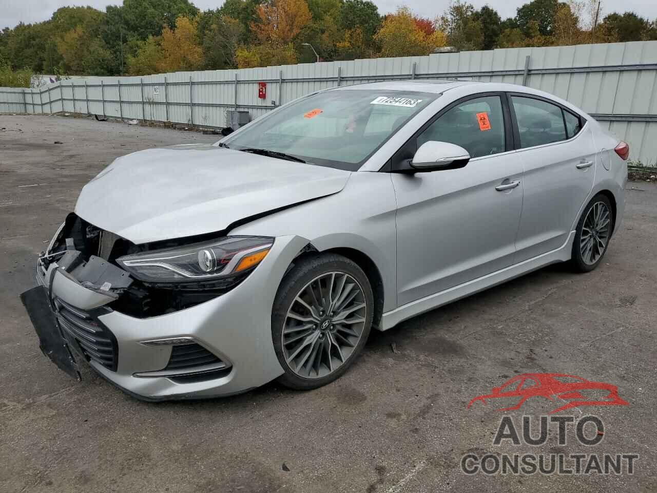 HYUNDAI ELANTRA 2018 - KMHD04LB7JU507571