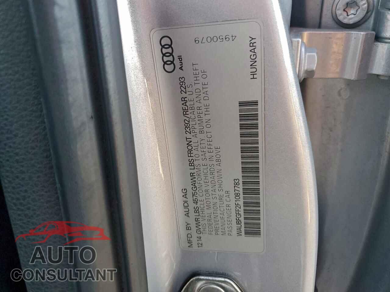 AUDI A3 2015 - WAUBFGFF2F1087783
