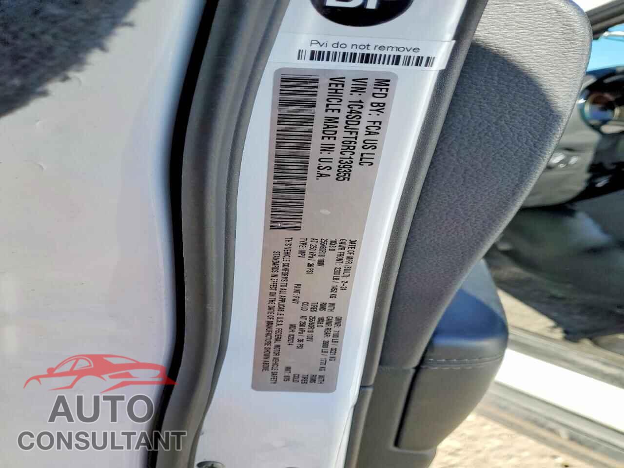 DODGE DURANGO 2024 - 1C4SDJFT6RC139355
