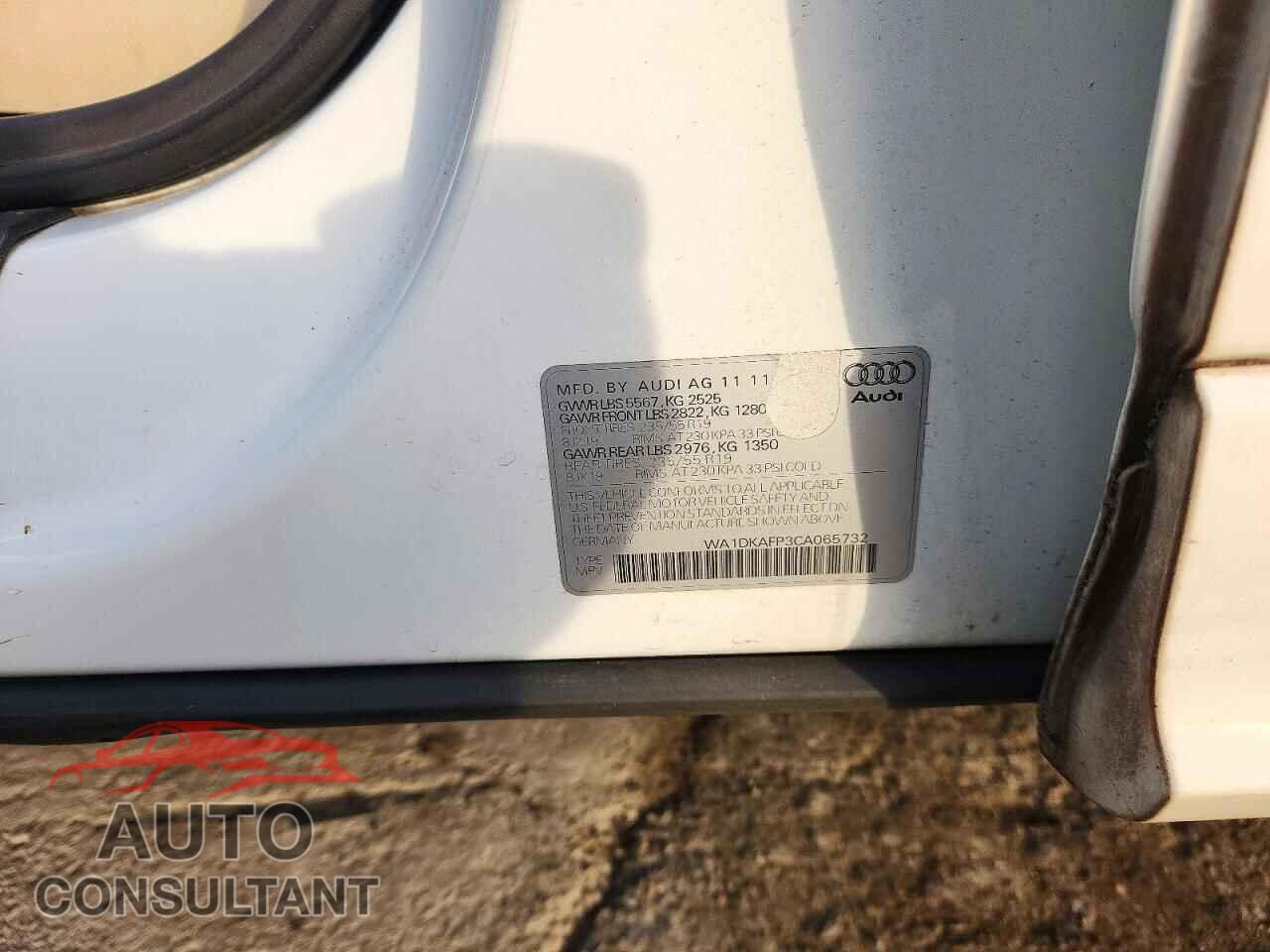 AUDI Q5 2012 - WA1DKAFP3CA065732