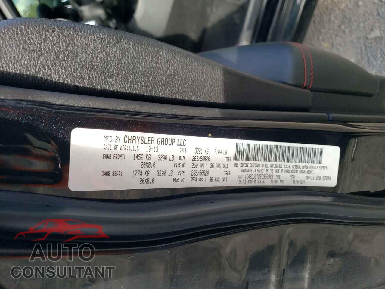 DODGE DURANGO 2014 - 1C4SDJCT2EC326963