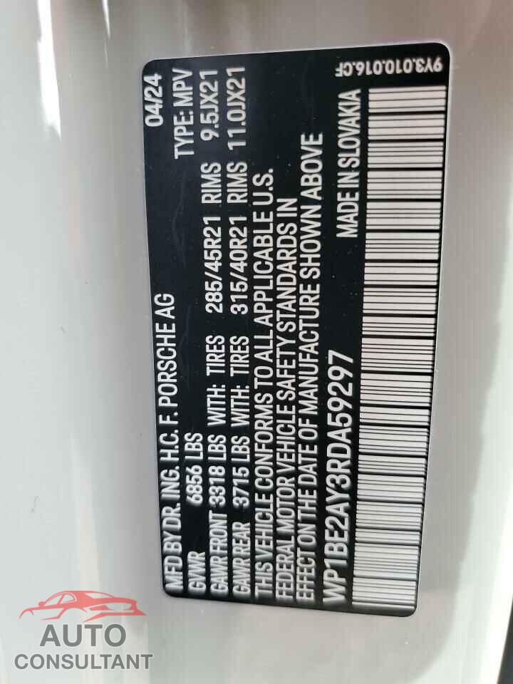 PORSCHE CAYENNE 2024 - WP1BE2AY3RDA59297