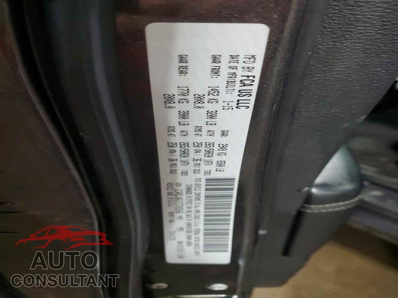 DODGE DURANGO 2015 - 1C4RDJAG1FC703546