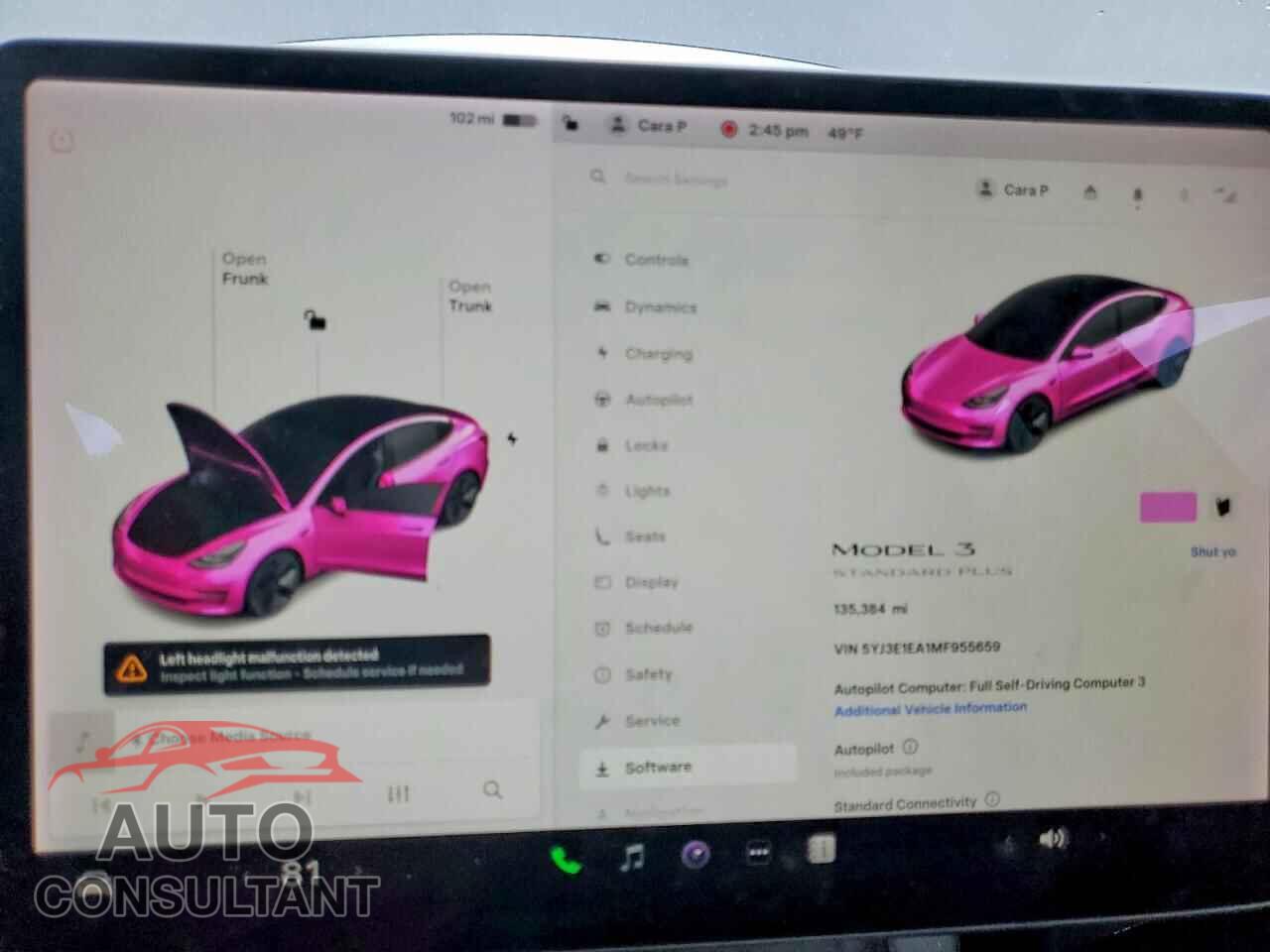 TESLA MODEL 3 2021 - 5YJ3E1EA1MF955659
