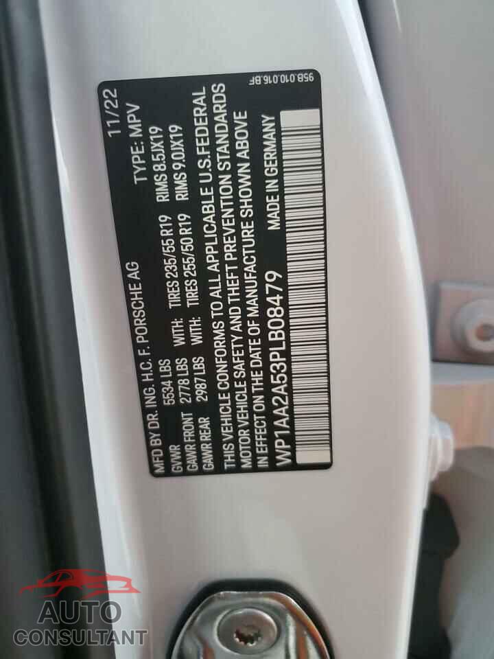 PORSCHE MACAN BASE 2023 - WP1AA2A53PLB08479