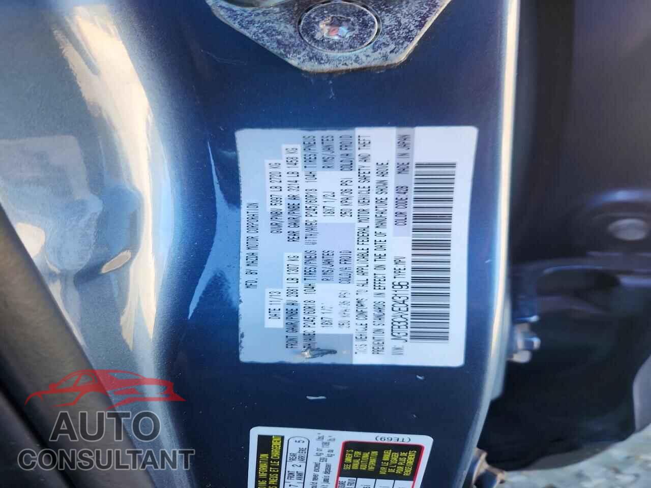 MAZDA CX-9 2014 - JM3TB3CAXE0431196
