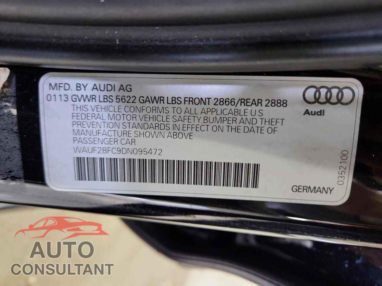 AUDI S6/RS6 2013 - WAUF2BFC9DN095472