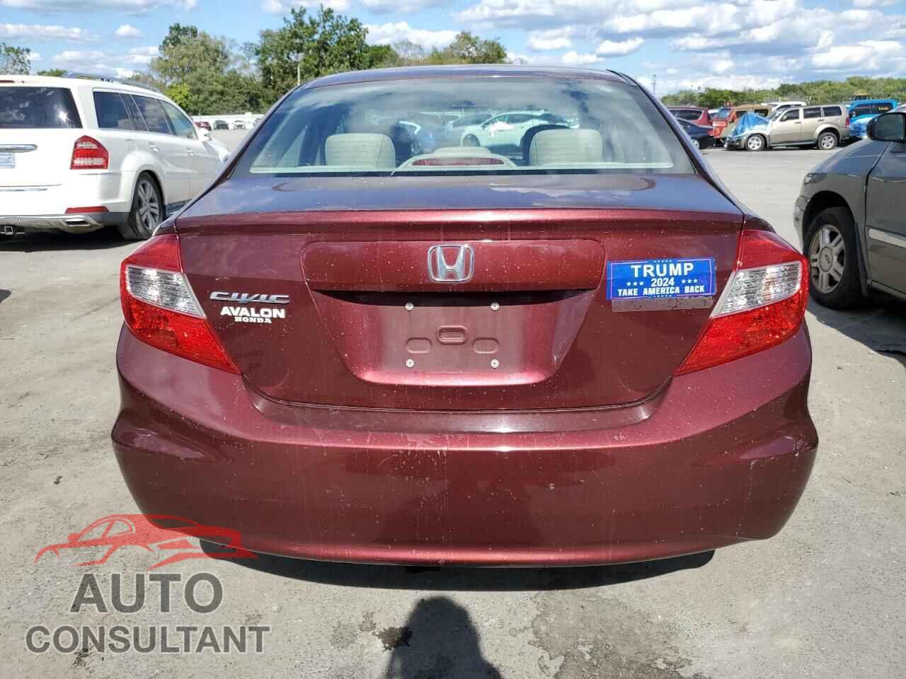 HONDA CIVIC 2012 - 19XFB2F53CE345649