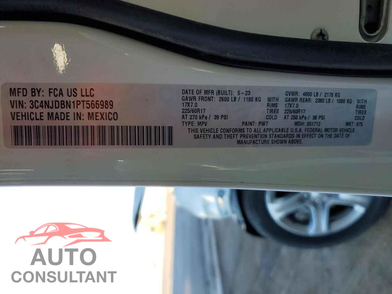 JEEP COMPASS 2023 - 3C4NJDBN1PT566989