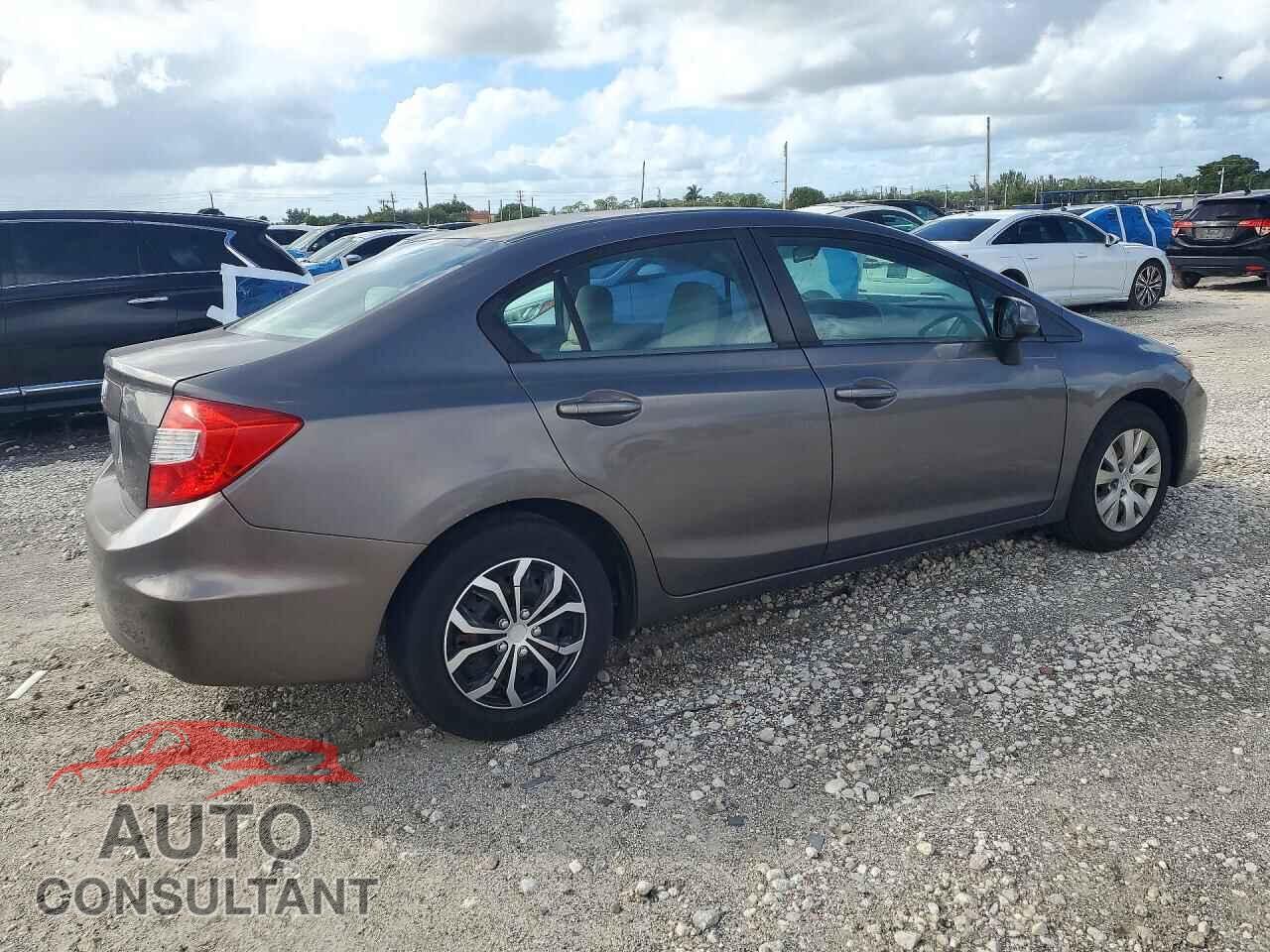 HONDA CIVIC 2012 - 19XFB2F56CE082959
