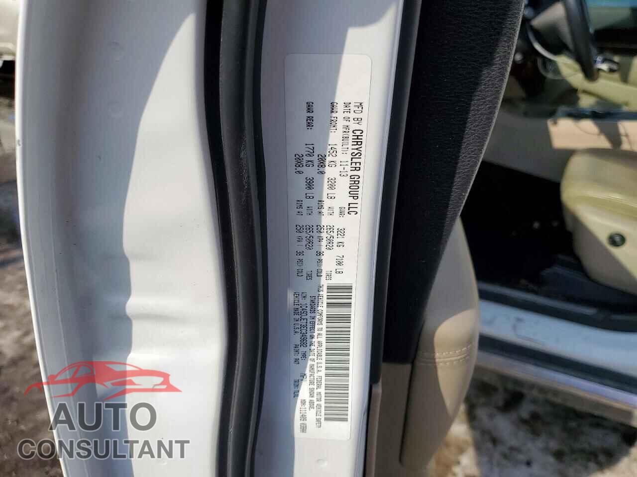 DODGE DURANGO 2014 - 1C4SDJET3EC349682