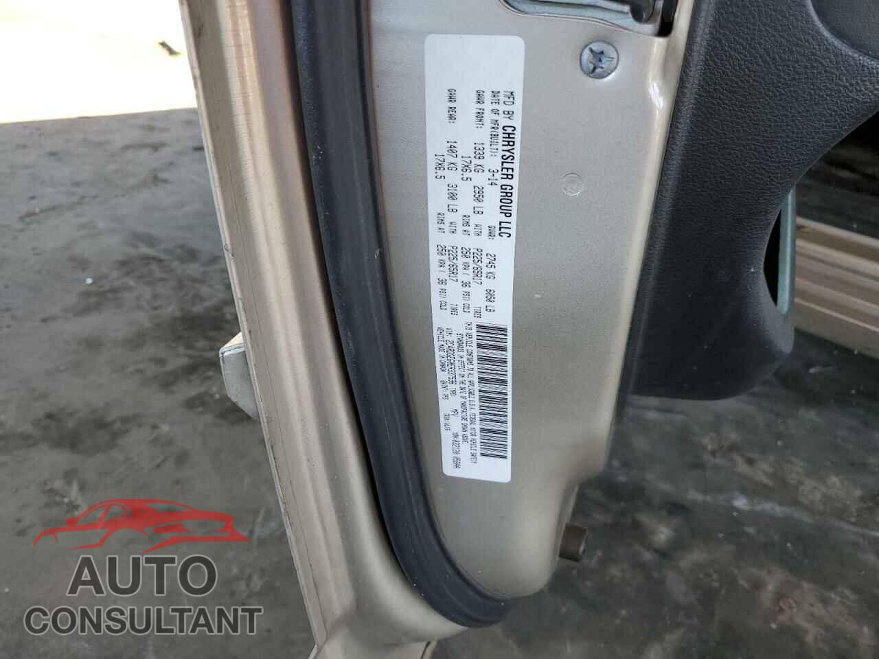 DODGE CARAVAN 2014 - 2C4RDGEG0ER337596