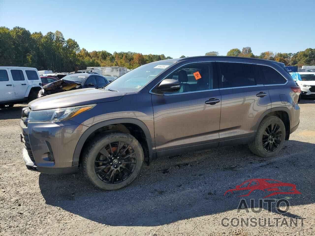 TOYOTA HIGHLANDER 2019 - 5TDJZRFH2KS952686