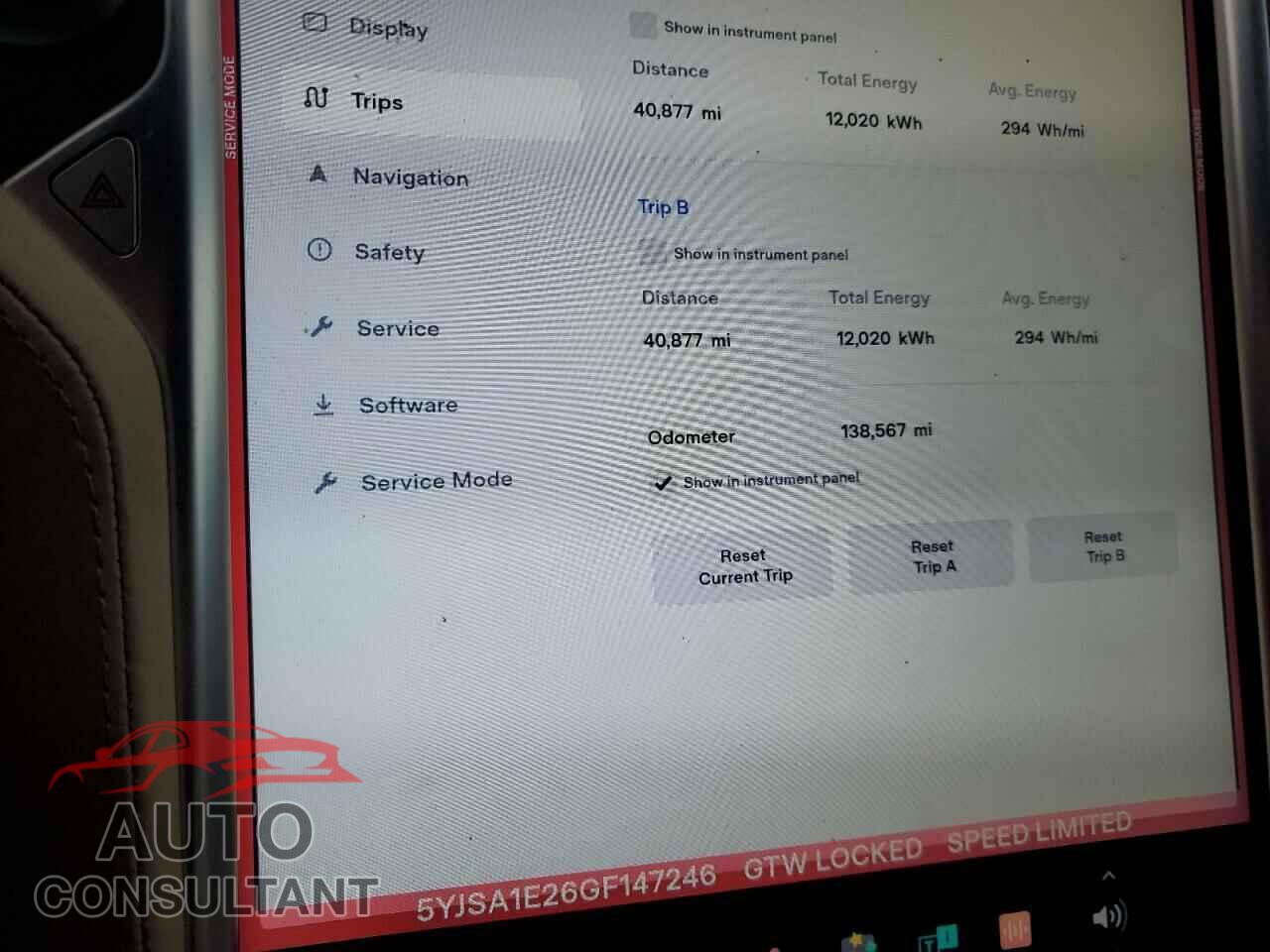 TESLA MODEL S 2016 - 5YJSA1E26GF147246