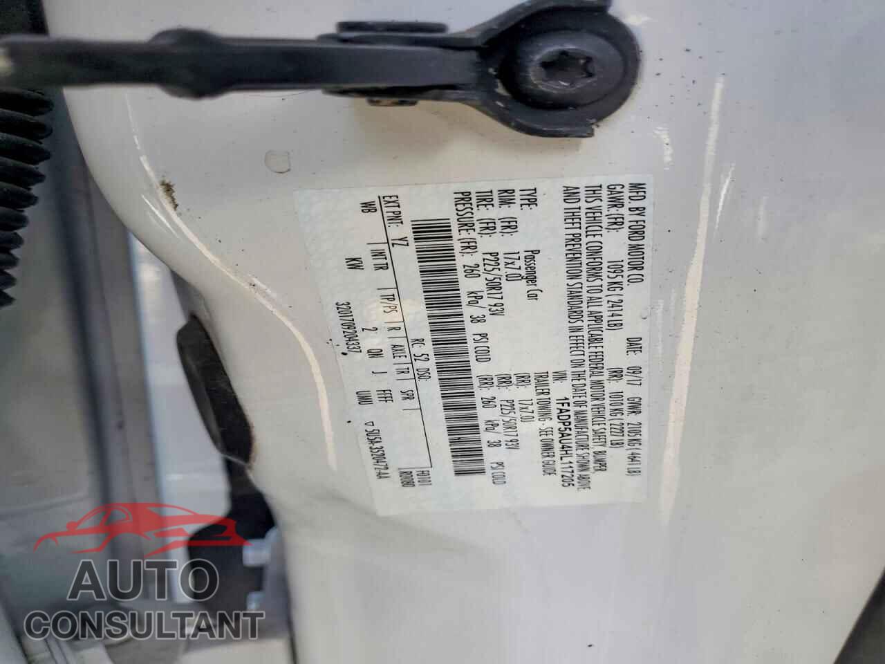 FORD CMAX 2017 - 1FADP5AU4HL117205