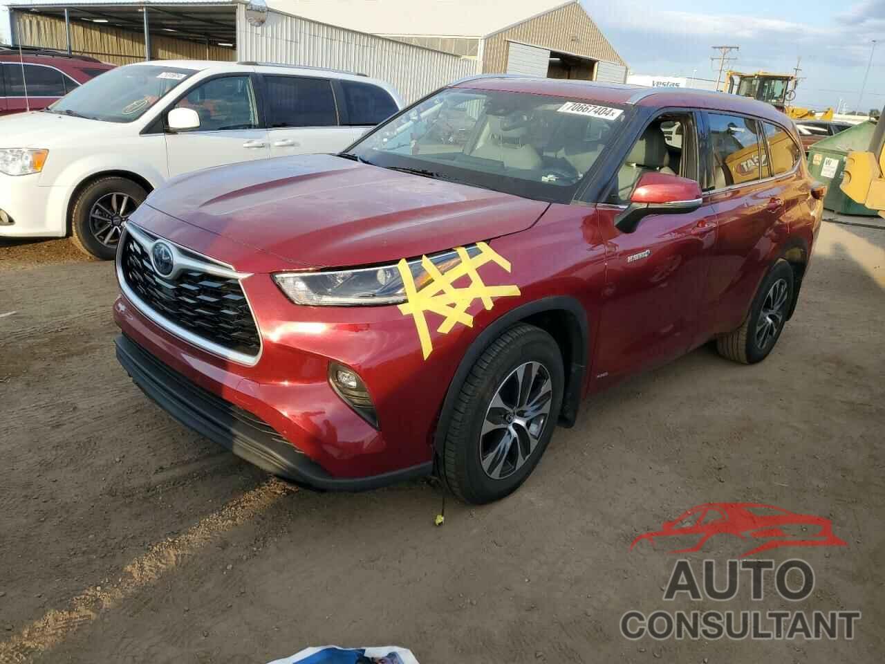 TOYOTA HIGHLANDER 2021 - 5TDGBRCH4MS533518