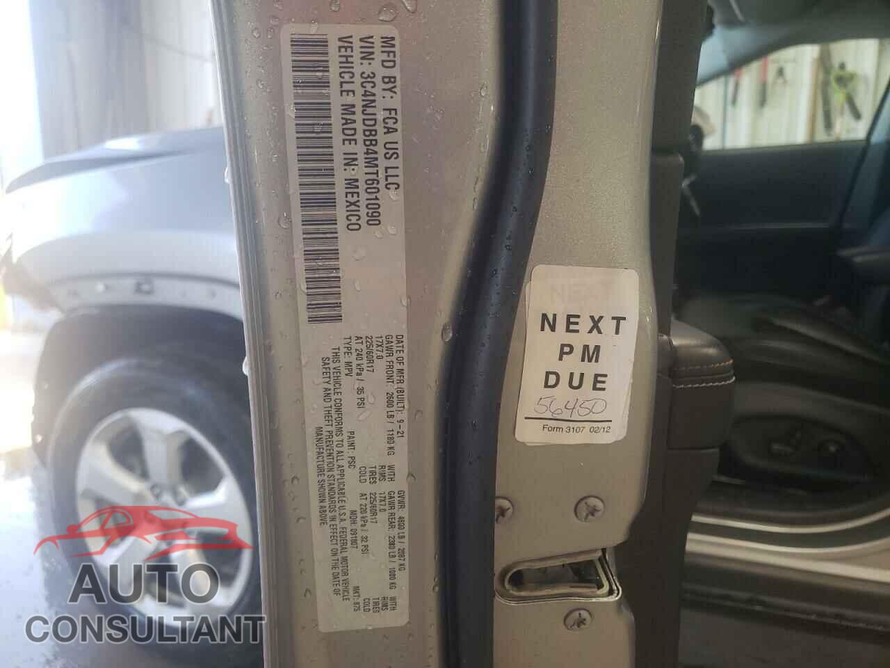 JEEP COMPASS 2021 - 3C4NJDBB4MT601090