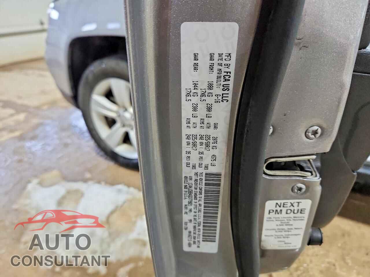 JEEP COMPASS 2016 - 1C4NJDBB4GD779821