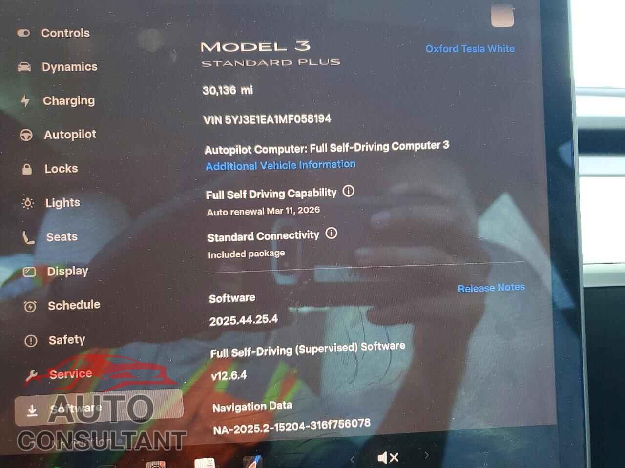 TESLA MODEL 3 2021 - 5YJ3E1EA1MF058194