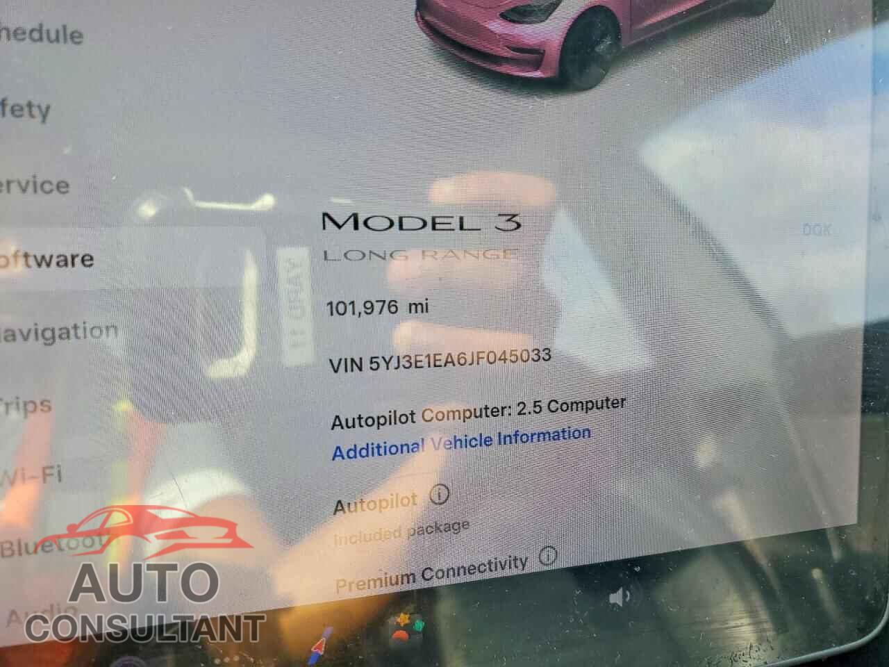 TESLA MODEL 3 2018 - 5YJ3E1EA6JF045033