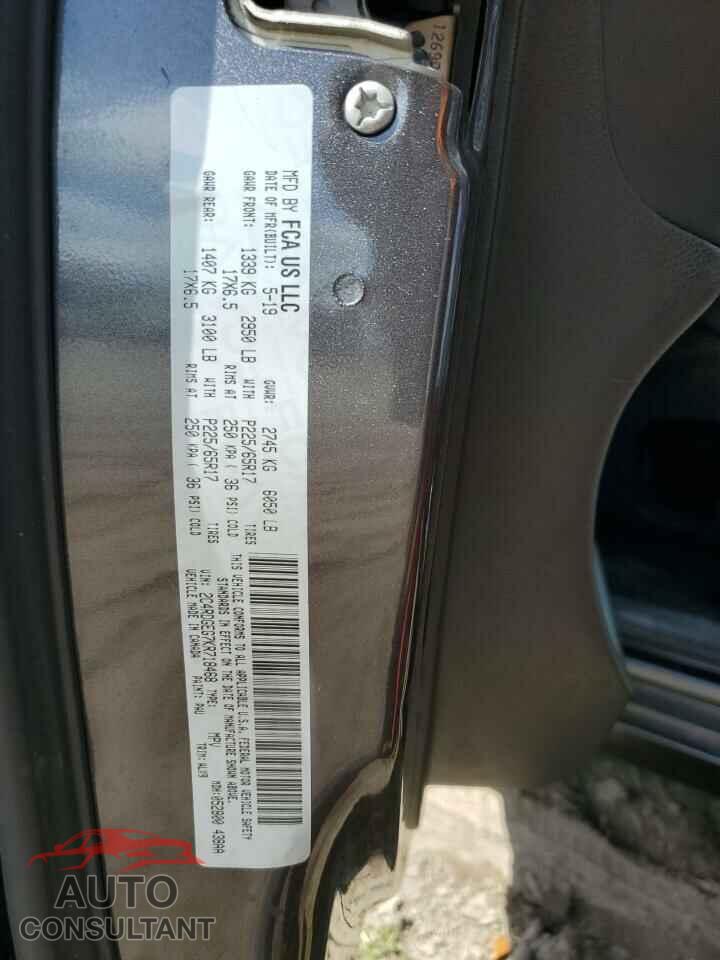 DODGE CARAVAN 2019 - 2C4RDGEG7KR718468