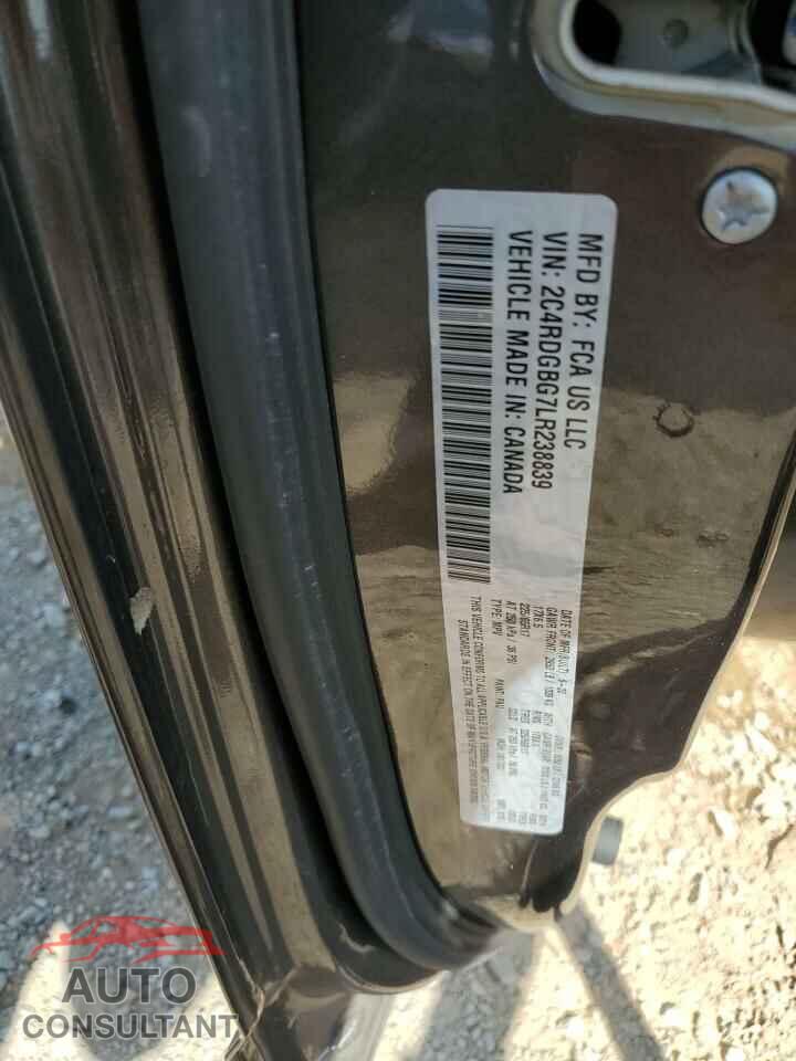 DODGE CARAVAN 2020 - 2C4RDGBG7LR238839