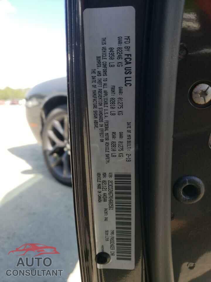 DODGE CHALLENGER 2019 - 2C3CDZAG7KH602561