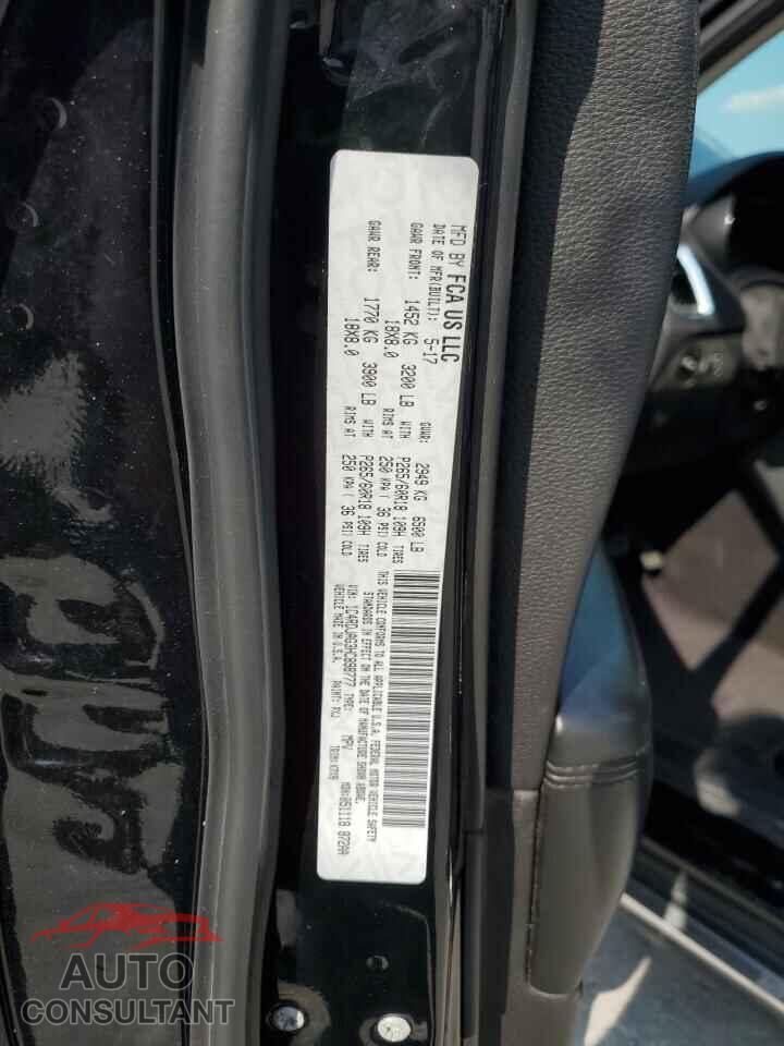 DODGE DURANGO 2017 - 1C4RDJAG3HC898777