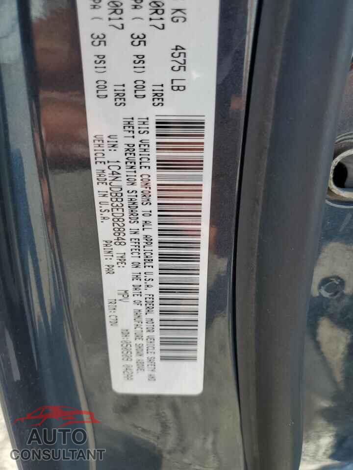 JEEP COMPASS 2014 - 1C4NJDBB3ED828648