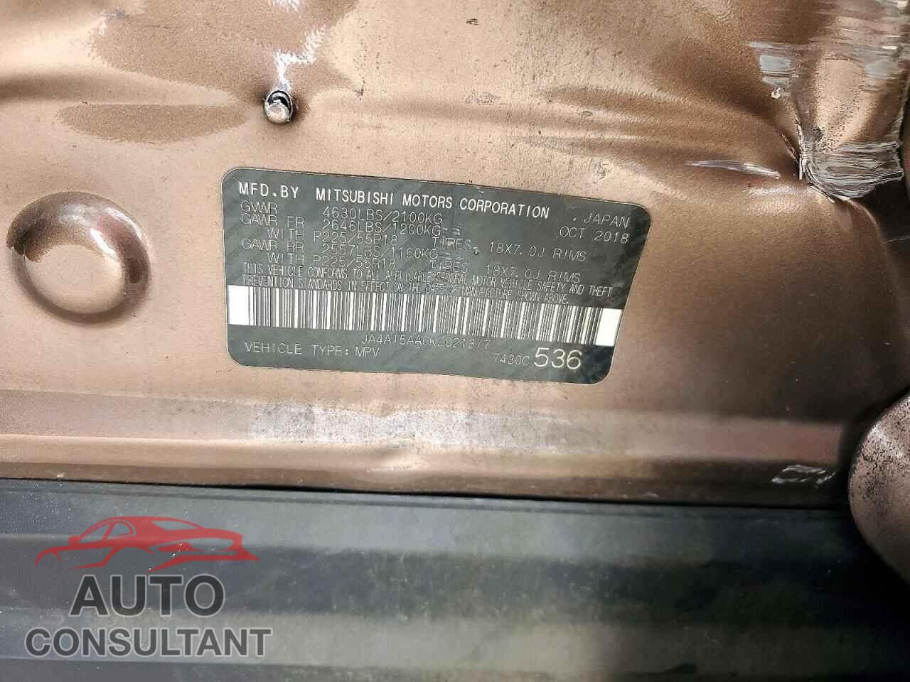 MITSUBISHI ECLIPSE 2019 - JA4AT5AA6KZ021377