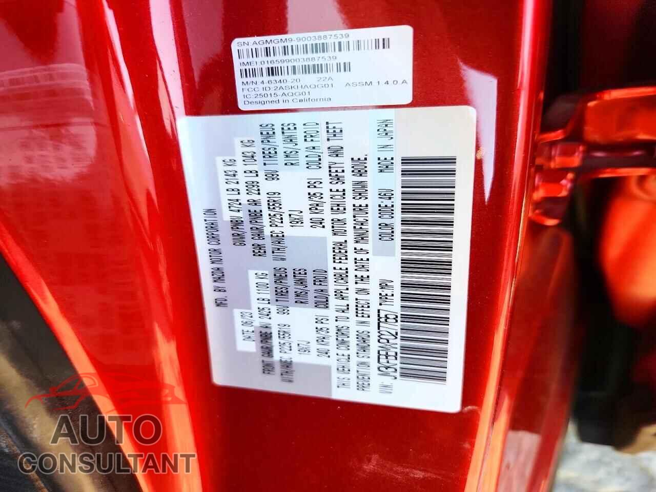 MAZDA CX-5 2023 - JM3KFBEMXP0277657