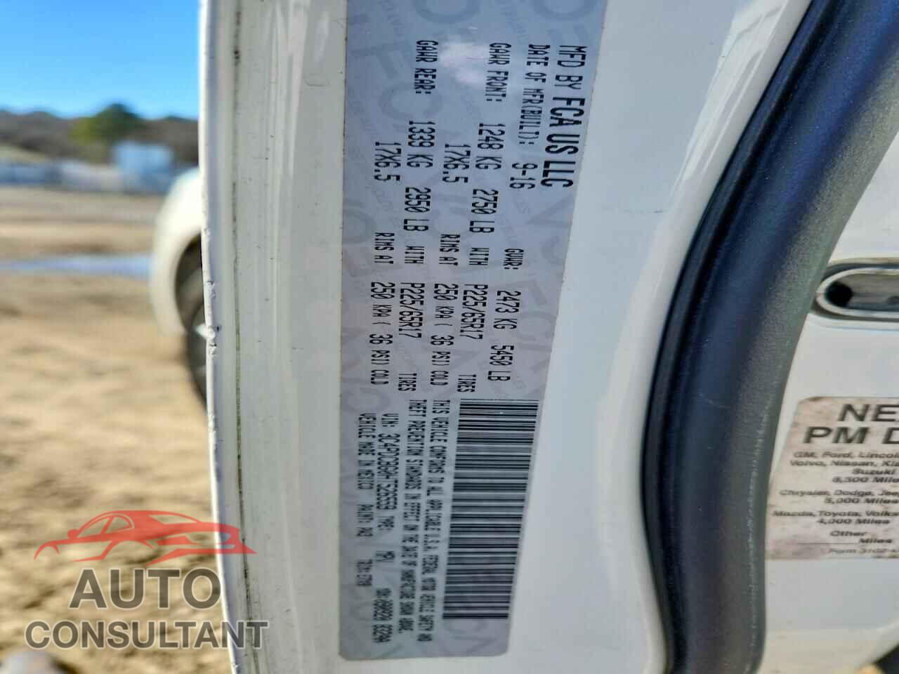 DODGE JOURNEY 2017 - 3C4PDCBG0HT526559